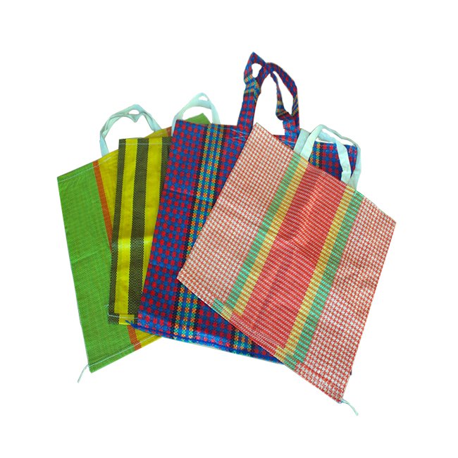 100% Virgin Pp Handbags Costales Sacos De Rafia Laminated Polypropylene Woven Raffia Sack Shopping Punching Bags with Logo Print