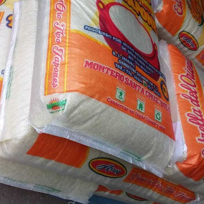 Transparent Rice Bag 25kg 40kg Bags Poly PP Woven Sacks for soy bean Chemical Fertilizer